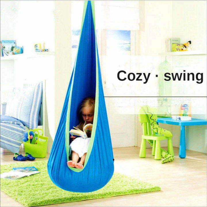 New%20Children's%20Hanging%20Chair%20Portable%20Parachute%20Cloth%20Swing%20Bed%20Indoor%20Courtyard%20Model%20with%20Inflatable%20Cushion%20Hanging%20Chair%20-%20Image%202
