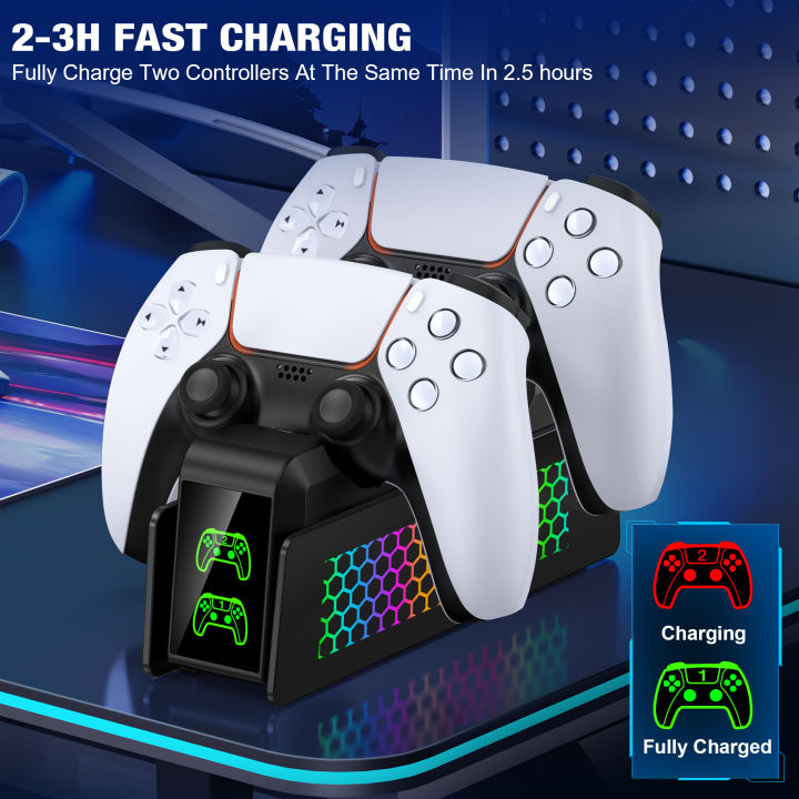 Bee's%20Nest%20For%20PS5/PS5%20Slim/PS5%20PRO%20BEBONCOOL%20FC401%20Dual%20Fast%20Controller%20Charger%20For%20PS5%20DualSense/DualSense%20Edge%20Gamepad%20-%20Image%203