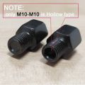 1 Pair Black Motorcycle Mirror Adapters M10 10MM M8 8MM Rearview Mirrors Conversion Bolt Clockwise Anti-clock Right Left Thread. 