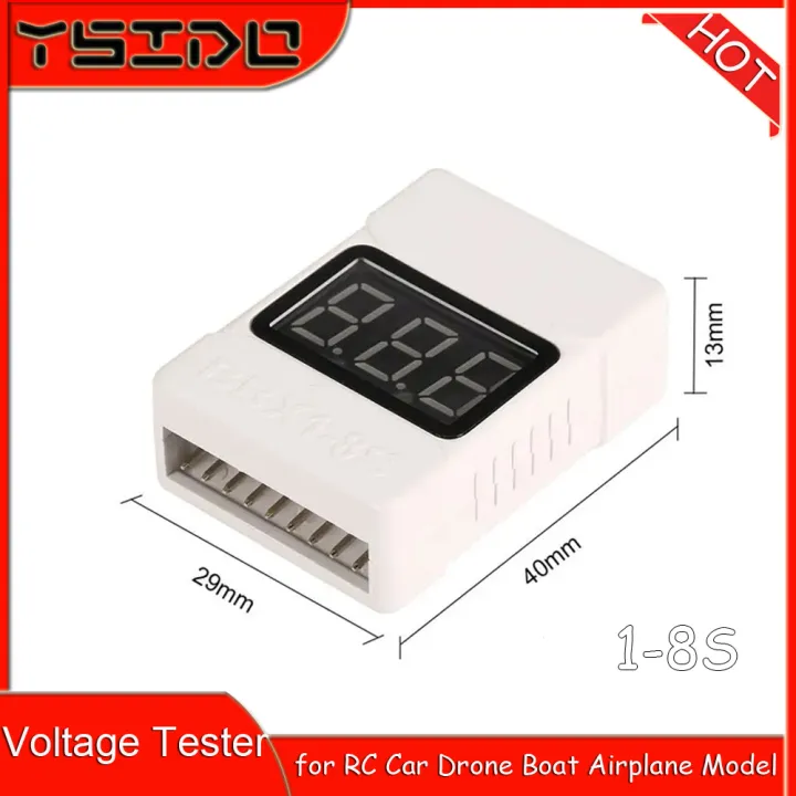 Rc Battery Monitoring Module RC Model Cell Checker BB ring Lipo battery low voltage alarm Voltage ...