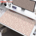 Pink Leopard Print Mouse Pad HD Printing Large Seaming Waterproof Mouse Pad Anti-slip Gaming Mouse Pad. 