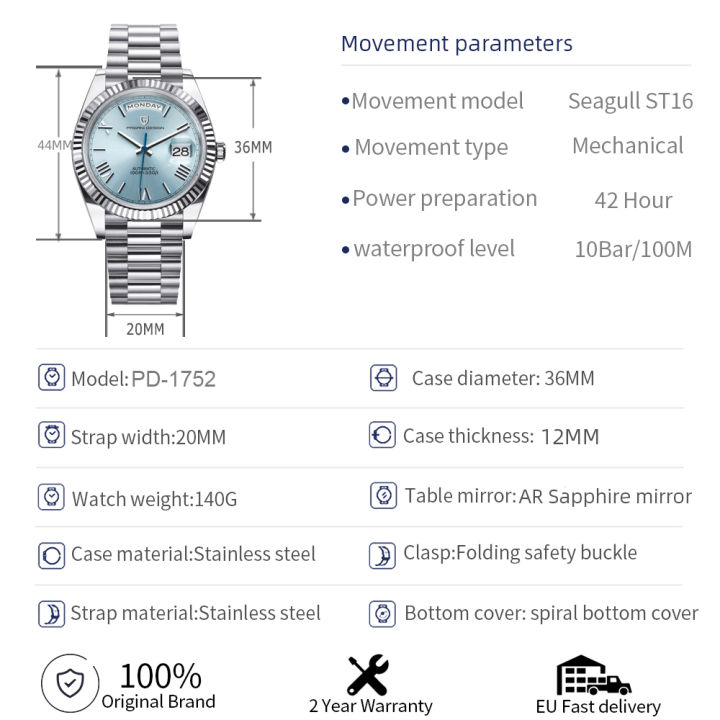 PAGANI%20DESIGN%202026%20New%20DD36%20Men's%20Watches%20Top%20brand%20Luxury%20Mechanical%20Automatic%20Watch%20Men%20AR%20Sapphire%20Wristwatch%20Men%2010Bar%20ST16%20-%20Image%207