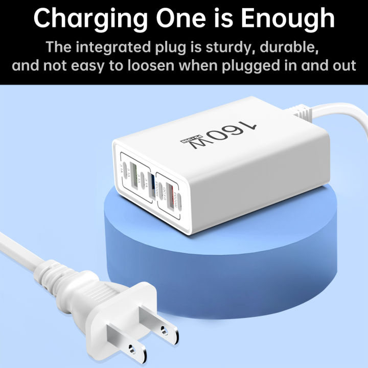 Total%20160W%20USB%20Fast%20Charging%20Phone%20Charger%20Type%20C%20Multi%20Ports%20QC%203.0%20Travel%20Charger%20%20for%20iPhone%2015%20Xiaomi%2014%20Huawei%20Wall%20Adapter%20-%20Image%203