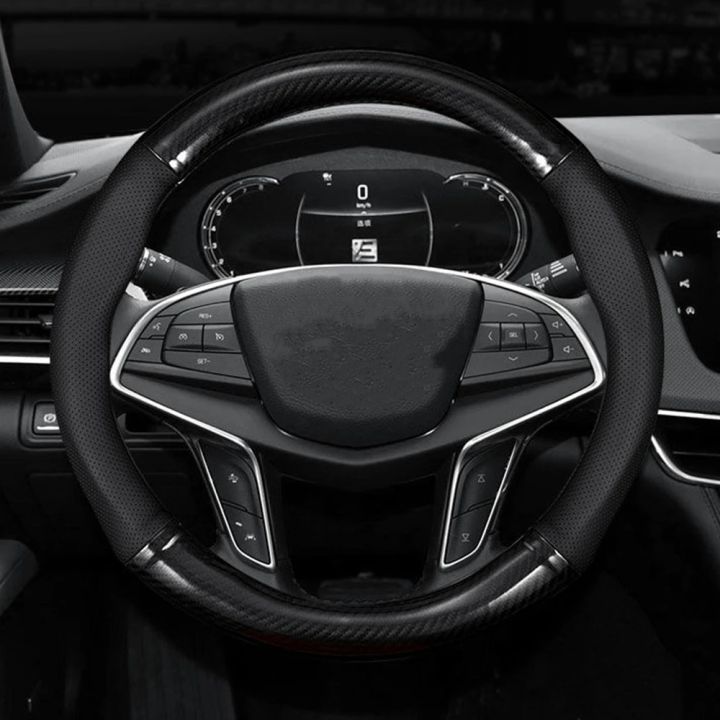 Universal%20Car%20Steering%20Wheel%20Cover%20Carbon%20Fiber%20Leather%20Three-dimensional%20Anti%20Slip,%20Timple%20And%20Fashionable%20Car%20Accessories%20-%20Image%204