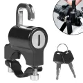 Anti-theft Helmet Lock  Handlebar Mount Motorcycle Electric Motorbike Universal Security Metal Lock 22mm-26mm with Keys Set. 