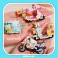 Toy Car Block Building Puzzle Toys for Children, Mini Motor City, Gifts for Children. 