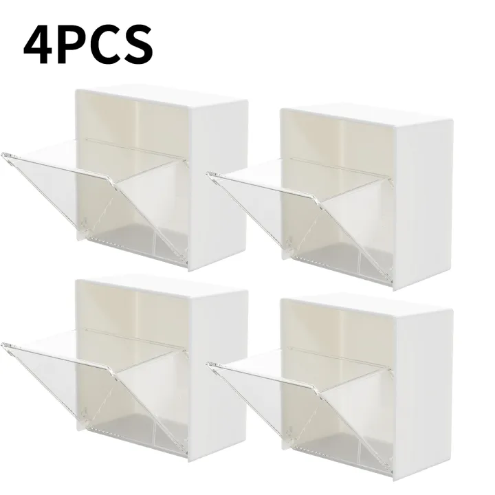 4pcs%20Plastic%20Wall%20Mounted%20Storage%20Boxes%20Dustproof%20Bathroom%20Organizer%20for%20Cotton%20Swabs%20Makeup%20Adhesive%20Small%20Jewelry%20Holder%20Box%20-%20Image%207