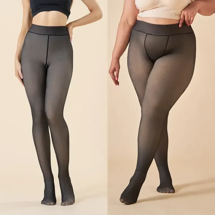 Thicken%20Polar%20Stockings%20Winter%20Warm%20Leggings%20Women'S%20Fleece%20Lined%20Tights%20Skin%20Effect%20Pantyhose%20Fake%20Translucent%20Wool%20Sock%20Pants%20-%20Image%205
