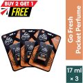 Go Fresh Player Pocket Perfume - Buy 2 Get 1 Free - 17ml x 3. 