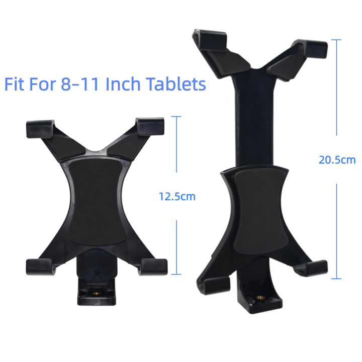 Universal%20Tablet%20Tripod%20Mount%20Clamp%20With%201/4"Thread%20Adapter%20For%20iPad%202/3/4/Air/Air2%20/mini%20For%20%20Tablet%20Phone%20Bracket%20Holder%20-%20Image%202