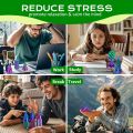 6 Pack Spiral Cone Fidget Toys 3D Printed Impossible Passthrough Pyramid Pillar Gourd Helix Screw Toys for Anxiety Relaxing. 