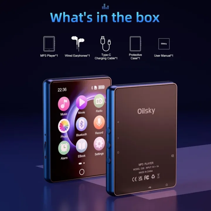 Oilsky-D26%2064GB%20MP3/MP4%20Player%20Full%20Touch%20Screen%202.8'%20Bluetooth%205.3%20up%20to%20128GB%20Storage%20Portable%20Audio%20Video%20Player%20-%20Image%206