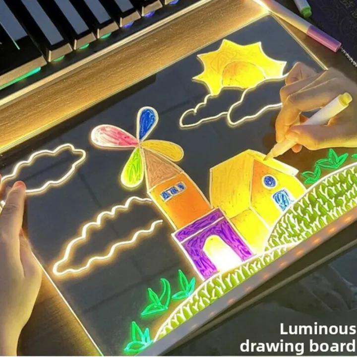 LED%20Note%20Board%20Kid%20Drawing%20Toy%20Luminous%20Wordpad%20LED%20Drawing%20Board%20DIY%20Acrylic%20Board%20with%20Colour%20Pens%20Blackboard%20with%20Night%20Light%20-%20Image%202