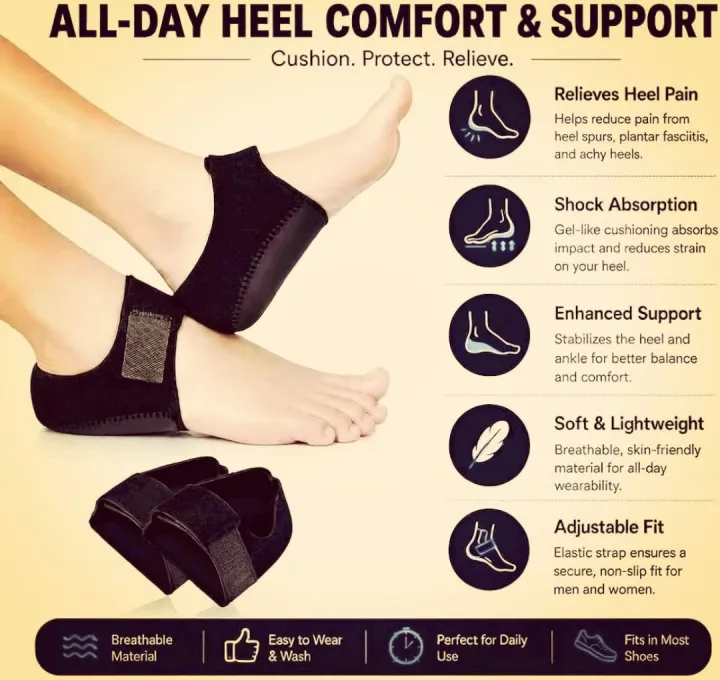 1%20Pair%20Heel%20Pads%20Shock%20Absorption%20Anti-Slip%20Straps%20Non-Slip%20Comfortable%20Breathable%20-%20Image%203