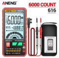 ANENG®616 Big Screen with Backlight Multimeter AVO Meter 6000 Count Intelligent Mini Portable Multi Meter For measuring different Electrical Measurements. 