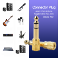 10/5PCS Jack 3.5 To 6.35 Audio Adapter 6.5mm To 3.5mm Converters Male Female Connector Headphone Plug 6.3mm Consumer Electronics. 