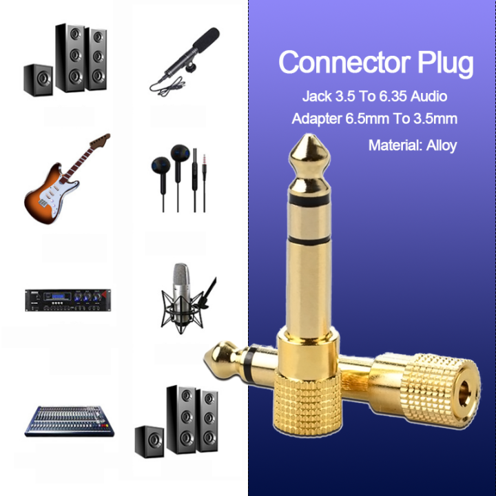 10/5PCS%20Jack%203.5%20To%206.35%20Audio%20Adapter%206.5mm%20To%203.5mm%20Converters%20Male%20Female%20Connector%20Headphone%20Plug%206.3mm%20Consumer%20Electronics%20-%20Image%202