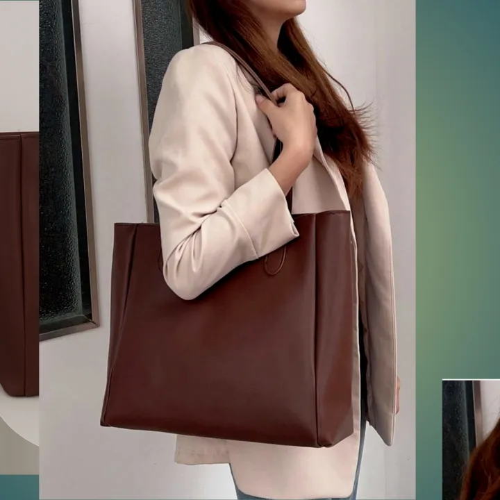 Stylish%20PU%20Leather%20All-Season%20Zipper%20Hand%20Bag%20for%20Women%20%E2%80%93%20Tote%20Style%20Fashion%20Accessory%20-%20Image%203