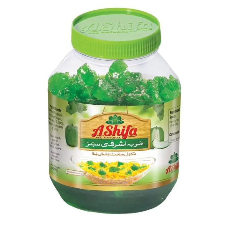 Green Ashrafi Murabba 1KG by Ashifa Organic Foods