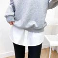 Detachable Underskirt Women Fake Shirt Irregular Skirt Tail Blouse Hem Cotton Extender Fake Hem Mini Skirt Fake Hem 6 Sizes.