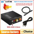 DAC Digital Audio Converter Optical SPDIF Toslink Coaxial To 3.5mm AUX L/R RCA Analog Output, Headphone Amplifier Decoder for TV. 