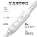 TOPK Earphone In-Ear Volume Control with Microphone 3.5mm Jack Universal for iPhone Android.