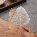 1pc Stainless Steel Tea Infuser Leave Shape Bodhi Tea Filter Kung Fu Tea Infusers Access Hollow Out Leaves Strainer Drinkware. 
