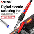 ANENG SL106 Electric Soldering Iron 110V/220V Adjustable Temperature Welding Solder US/EU Plug Professional Welding Tool. 