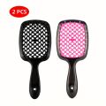 WANMEI 2pcs Fluffy Modeling Comb massage anti-static tangled hair hollow out comb for Wet Dry Hair salonhair salon Styling tools. 
