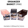 Multipurpose Mini organizer basket with partitions to organize makeup stationary drawers wardrobe desk organiser storage box separator. 