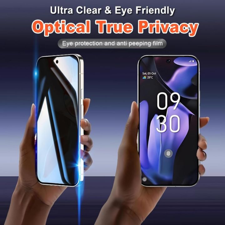 2Pack%20Fingerprint%20Unlock%20Privacy%20Screen%20Protector%20For%20Google%20Pixel%2010%209%20A/Pro%20XL%208%207%206%20A/Pro%20Easy%20Installat%20Tempered%20Glass%20Cover%20-%20Image%202