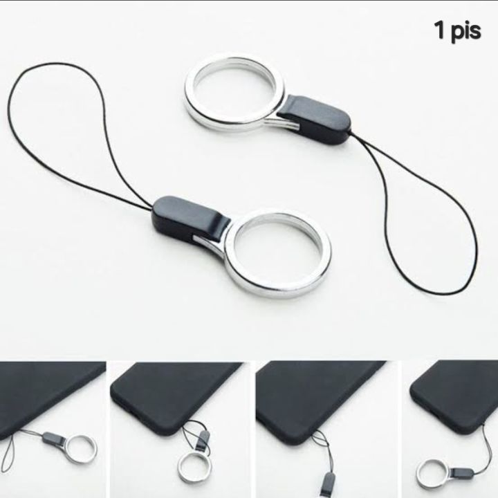 Phone%20Ring%20Strap%20Black%201%20Pcs%20Compact%20and%20Lightweight%20Design%20Reliable%20Everyday%20Phone%20Protection%20-%20Image%202