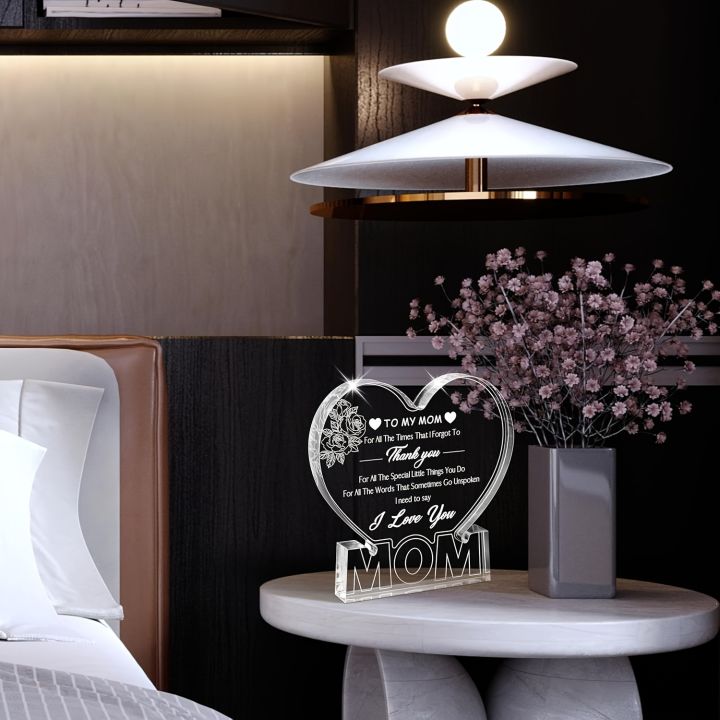 Gifts%20for%20Mom%20Birthday%20Gifts%20for%20Mom%20from%20Daughter%20Son%20Delicate%20Rose%20Acrylic%20Heart%20Plaque%20Mom%20Present%20Thanksgiving%20Christmas%20-%20Image%205