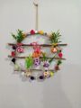 Customized decorated ring with five pots with colourfull flower Wall Hanging Door Hanging Easily. 