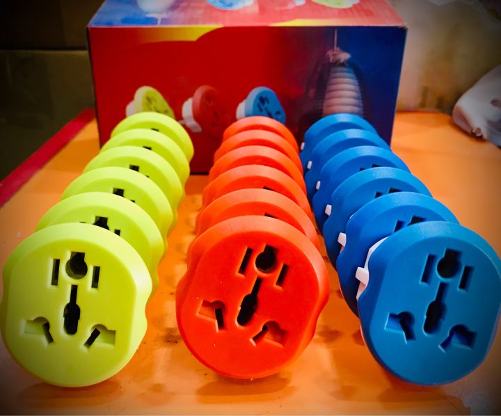 Power-Plug Adopter (2pin to 3pin) Power plug Converter Socket 10A 220-240V