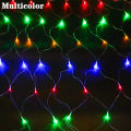 3x2m Christmas Lamp LED Net Mesh Curtain Lights Wedding Party Decoration Outdoor Waterproof Lamp Curtain Lights. 