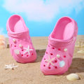 Starfish Seashell Clogs for Girls, Cute Shoes Accessories, Girls DIY Sandals Beach Decoration Outdoor Slippers 3057. 