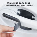 SEAMETAL Car Door Handle Bowl Stickers Anti-scratch Protective Car Door Universal Auto Handle Anti-collision Protection Strips.