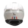 MT Hummer - Mono White Full Face Motorcycle Helmet. 