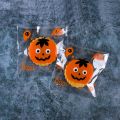 100Pcs Halloween Plastic Candy Cookies Gift Bag Self Adhesive Snack Wrap Bag Halloween Party Decorations Supplies Kids Gifts. 