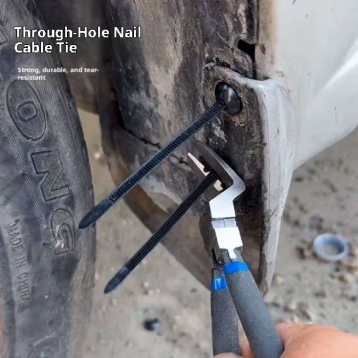 Nylon Universal Cable Tie Buckle Self-locking Plastic Coupler Auto Fastener Screw Replacement Clip Car Fender Management Secure