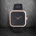 TOMI Fashion Simple Black Quartz Watch Men's and Women's Square High Quality Elegant Men's Watch Leisure Calendar Quartz Watch. 