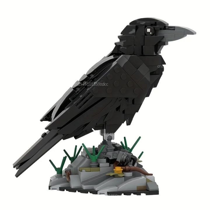 NEW%20MOC%20Animal%20Raven%20Building%20Blocks%20Set%20Bird%20Model%20Bricks%20Assembly%20Toys%20Birthday%20Xmas%20%20-%20Image%203