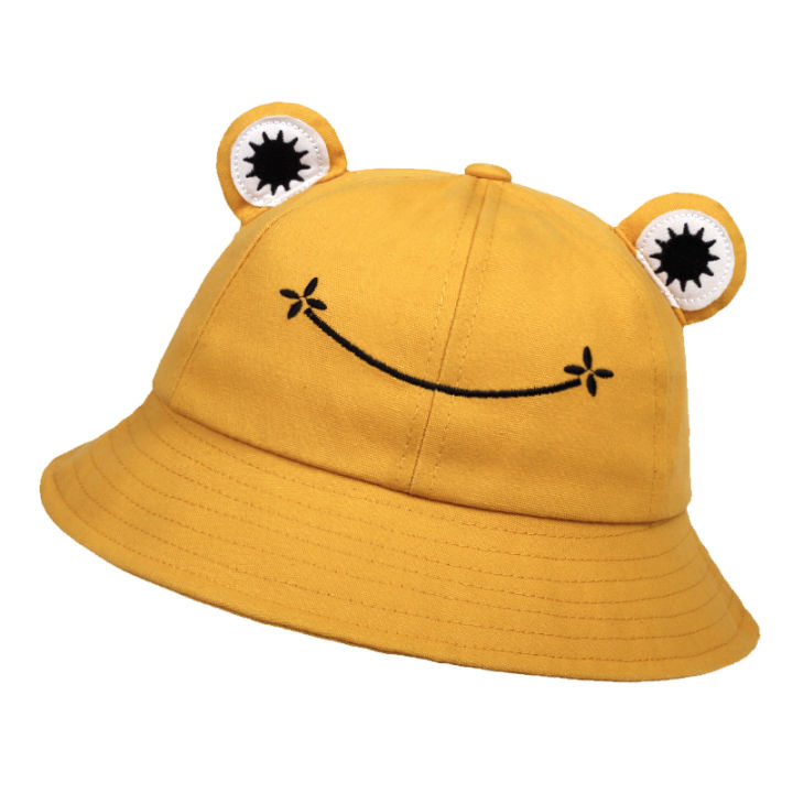 Cute%20Frog%20Bucket%20Hats%20women%20Bucket%20Hat%20Women%20Summer%20Outdoor%20Sun%20Fishing%20Cap%20Cotton%20Wild%20Panama%20Hats%20-%20Image%205
