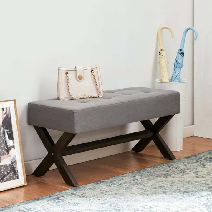 36-inch%20Storage%20Entryway%20Bench%20,%20Upholstered%20End%20of%20Bed%20Bench%20with%20X-Shaped%20Legs%20for%20Living%20Room,%20Bedroom.%20Ottoman%20Bench%20-%20Image%204