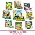 Kids Pop Up 3D Flap Picture English Books Fairy Tales Bedtime Reading Book Enlighten Learning Toys Children Montessori.