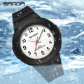 SANDA Women Watches Fashion Silicone Boy Girl Analog Quartz Wrist Watch Baseball Sports Waterproof Casual Clock Children Gifts. 