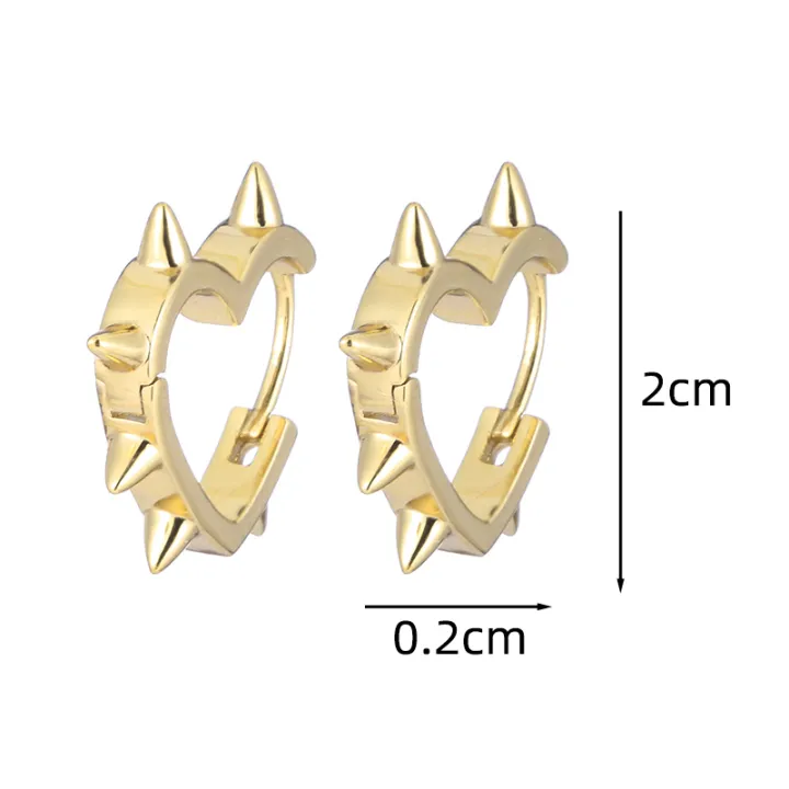 Unique%20Spike%20Rivet%20Heart%20Earrings%20For%20Women,%20Ear%20Buckle%20Piercing%20Goth%20Jewelry%20%20Aretes%20-%20Image%203
