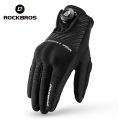 ROCKBROS SBR Palm Pad Gloves Shock Absorption Autumn Winter Gloves Breathable Wrist Extended Motorcycle Gloves Riding Protection. 