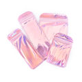 50pcs/Packs Resealable Holographic Bags Cute Eyelash Packaging Bags For Lip Gloss Lash Foil Small Ziplock Bags. 